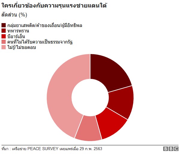 ใครเกี่ยวข้องกับความรุนแรงชายแดนใต้